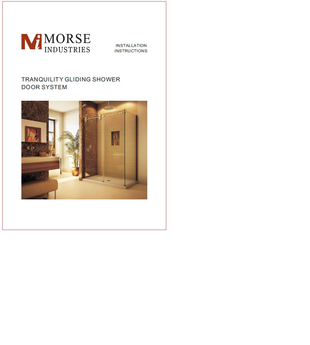 Tranquility Gliding Shower System Instructions