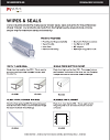 Frameless Shower Wipes and Seals