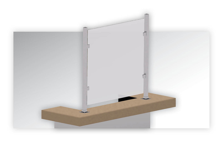 Square Post Safety Shield System Image